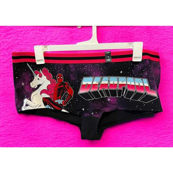 Torrid Plus Size 4 (4X) Deadpool Unicorn Marvel‎ Comics Boyshort Panty Panties - Picture 1 of 3